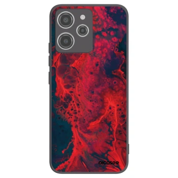 Picasee silikónový čierny obal pre Xiaomi Redmi 12 4G - Organic red
