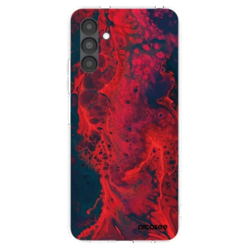 Picasee silikónový prehľadný obal pre Samsung Galaxy A04s A047F - Organic red