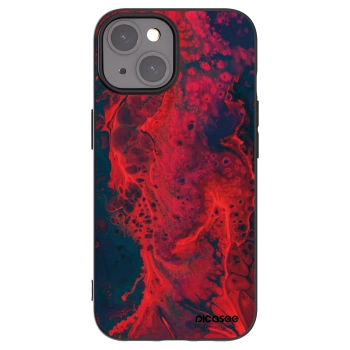 Picasee silikónový čierny obal pre Apple iPhone 15 - Organic red