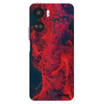 Picasee silikónový prehľadný obal pre Honor 90 Lite 5G - Organic red