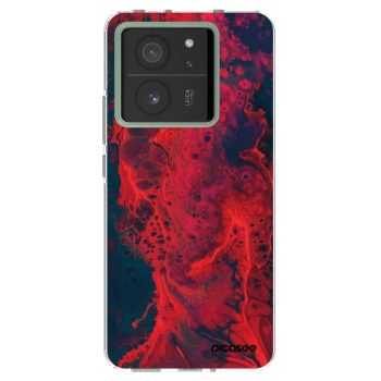 Picasee silikónový prehľadný obal pre Xiaomi 13T - Organic red