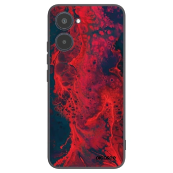 Picasee silikónový čierny obal pre Realme 10 4G - Organic red