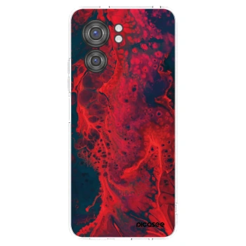 Picasee silikónový prehľadný obal pre Motorola Edge 40 - Organic red