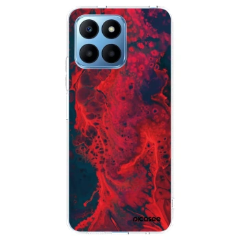 Picasee silikónový prehľadný obal pre Honor 70 Lite - Organic red