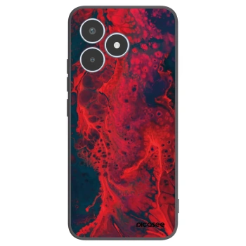 Picasee silikónový čierny obal pre Realme C53 - Organic red