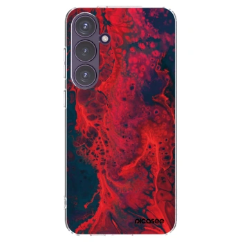 Picasee silikónový prehľadný obal pre Samsung Galaxy S24+ S926B 5G - Organic red