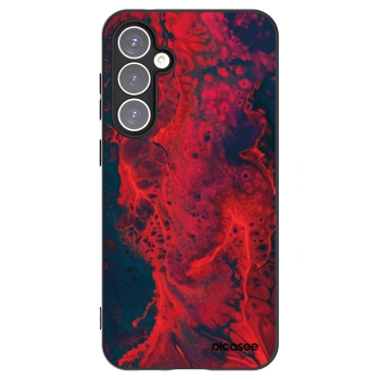 Picasee silikónový čierny obal pre Samsung Galaxy S23 FE S711B - Organic red