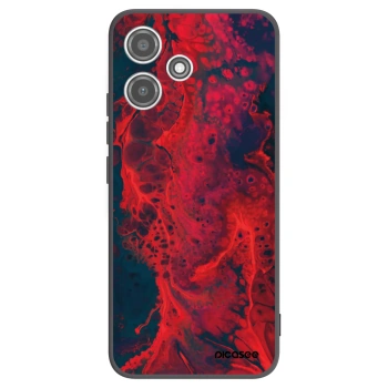 Picasee silikónový čierny obal pre Xiaomi Redmi 12 5G - Organic red