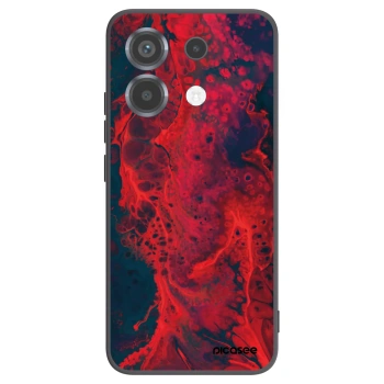 Picasee silikónový čierny obal pre Xiaomi Poco X6 - Organic red