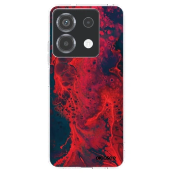 Picasee silikónový prehľadný obal pre Xiaomi Poco X6 - Organic red