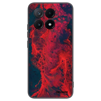 Picasee silikónový čierny obal pre Xiaomi Poco X6 Pro - Organic red