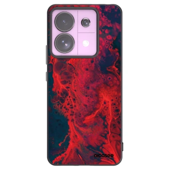 Picasee silikónový čierny obal pre Xiaomi Redmi Note 13 Pro 5G - Organic red