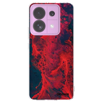 Picasee silikónový prehľadný obal pre Xiaomi Redmi Note 13 Pro 5G - Organic red