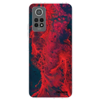 Picasee silikónový prehľadný obal pre Xiaomi Redmi Note 12 Pro 4G - Organic red
