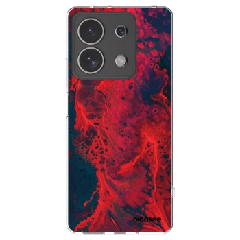 Picasee silikónový prehľadný obal pre Xiaomi Redmi Note 13 4G - Organic red