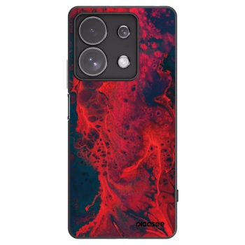 Picasee silikónový čierny obal pre Xiaomi Redmi Note 13 Pro 4G - Organic red