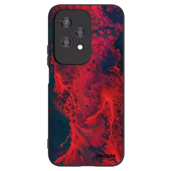 Picasee silikónový čierny obal pre Honor 200 Lite - Organic red