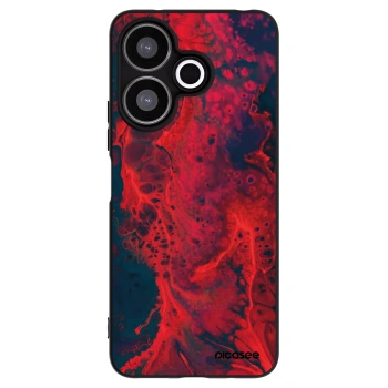 Picasee silikónový čierny obal pre Xiaomi Redmi 13 4G - Organic red