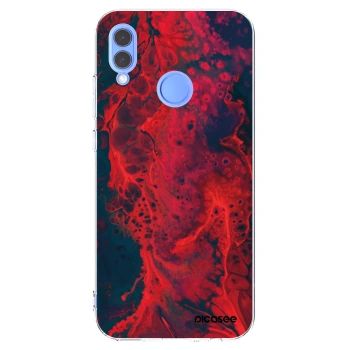 Picasee silikónový prehľadný obal pre Honor 10 Lite - Organic red