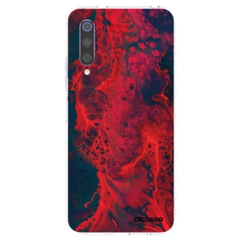 Picasee silikónový prehľadný obal pre Xiaomi Mi 9 - Organic red