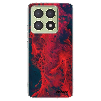 Picasee silikónový prehľadný obal pre Xiaomi 14T - Organic red