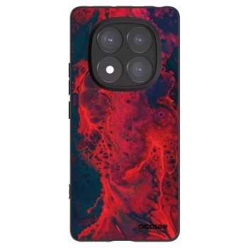 Picasee silikónový čierny obal pre Xiaomi Redmi Note 14 Pro 5G - Organic red