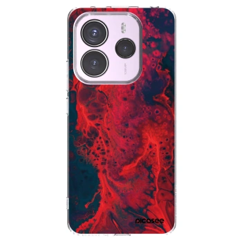 Picasee silikónový prehľadný obal pre Xiaomi Redmi Note 14 5G - Organic red