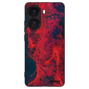 Picasee silikónový čierny obal pre Xiaomi Poco X7 Pro 5G - Organic red