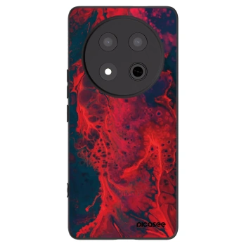 Picasee silikónový čierny obal pre Honor Magic7 Lite 5G - Organic red