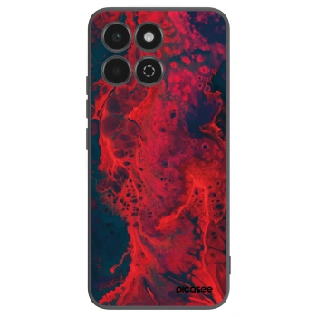 Picasee silikónový čierny obal pre Honor 200 Smart 5G - Organic red