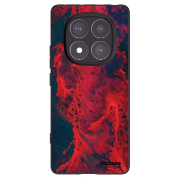 Picasee silikónový čierny obal pre Xiaomi Redmi Note 14 Pro 4G - Organic red