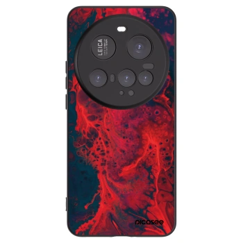 Picasee silikónový čierny obal pre Xiaomi 15 Ultra - Organic red