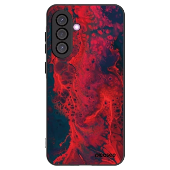 Picasee silikónový čierny obal pre Samsung Galaxy A56 5G A566B - Organic red