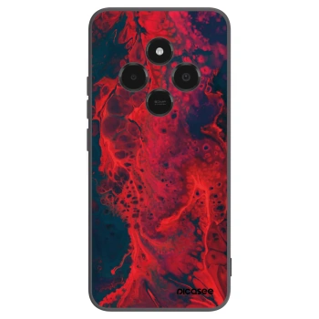 Picasee silikónový čierny obal pre Xiaomi Poco C75 - Organic red