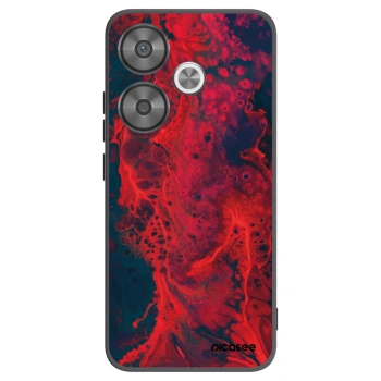 Picasee silikónový čierny obal pre Xiaomi Poco F6 - Organic red