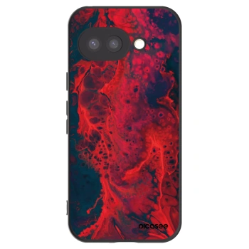 Picasee silikónový čierny obal pre Google Pixel 9a - Organic red