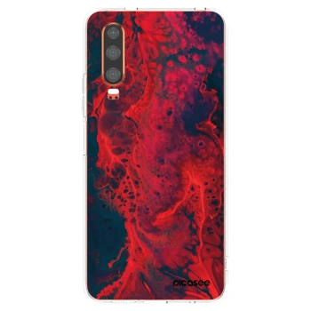 Picasee silikónový prehľadný obal pre Huawei P30 - Organic red
