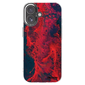 Picasee silikónový prehľadný obal pre Apple iPhone 17 - Organic red