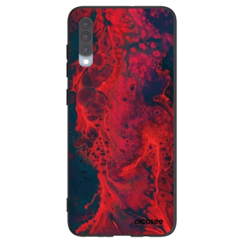 Picasee silikónový čierny obal pre Samsung Galaxy A70 A705F - Organic red