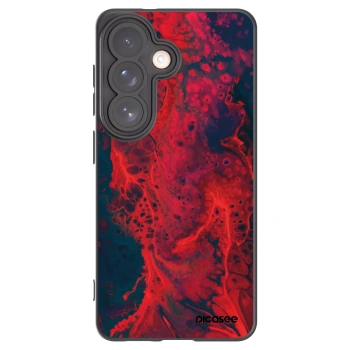 Picasee silikónový čierny obal pre Samsung Galaxy S26 - Organic red