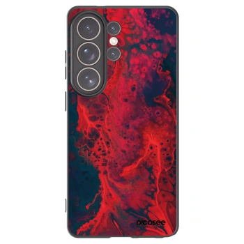 Picasee silikónový čierny obal pre Samsung Galaxy S26 Ultra - Organic red