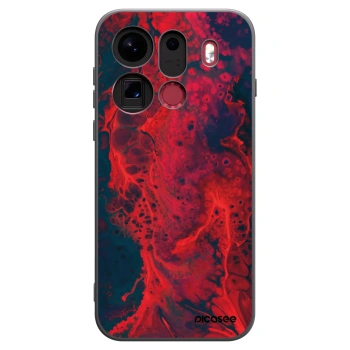 Picasee silikónový čierny obal pre OPPO Find X9 Pro - Organic red