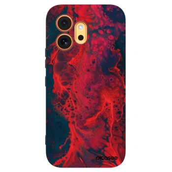 Picasee silikónový čierny obal pre Honor 600 - Organic red