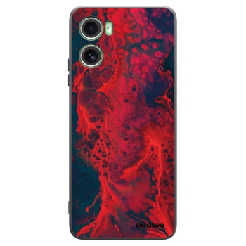 Picasee silikónový čierny obal pre Motorola Moto G06 - Organic red
