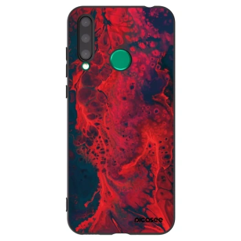 Picasee silikónový čierny obal pre Honor 20 Lite - Organic red