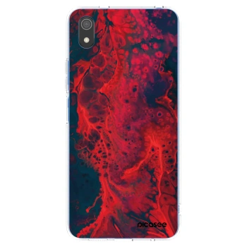 Picasee silikónový prehľadný obal pre Xiaomi Redmi 7A - Organic red