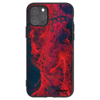 Picasee silikónový čierny obal pre Apple iPhone 11 Pro - Organic red