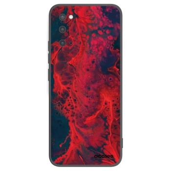 Picasee silikónový čierny obal pre Samsung Galaxy S20 G980F - Organic red