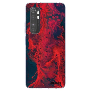 Picasee silikónový prehľadný obal pre Xiaomi Mi Note 10 Lite - Organic red