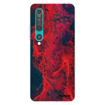 Picasee silikónový prehľadný obal pre Xiaomi Mi 10 - Organic red